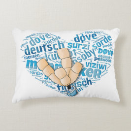 Cojín Decorativo Deaf-Hand - Liebe-Herz