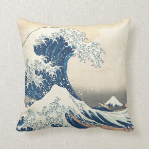 Cojín Decorativo Debajo de la onda de Kanagawa
