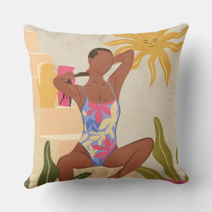 Cojín Decorativo Debajo del Sol Sonriente