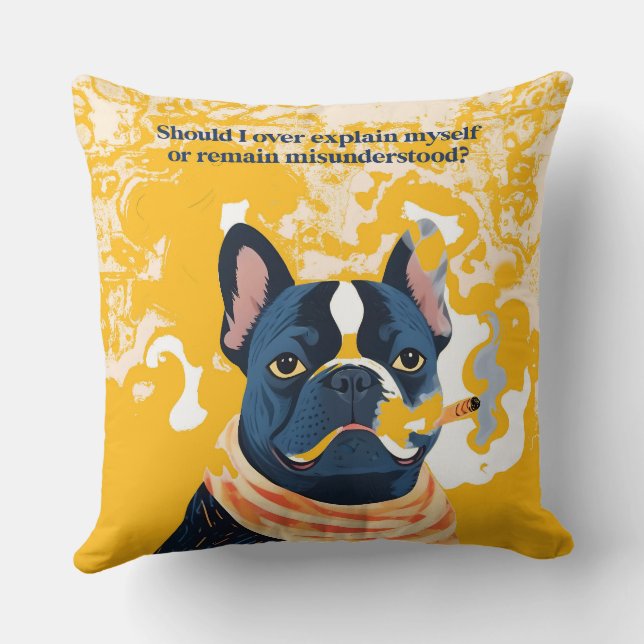 Cojín Decorativo Debería Explicarme (Reverso )