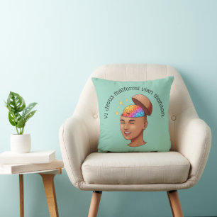 Cojín Decorativo Deberías abrir tu mente.
