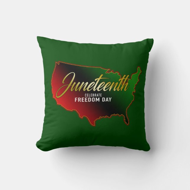 Cojín Decorativo Decimoctava Independencia Negra (Anverso)