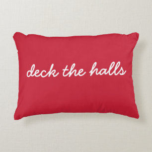 Cojín Decorativo Deck Los Navidades De Los Salones Holiday Script S