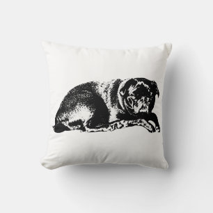 Cojín Decorativo Declaración de peluche, arte tranquilo