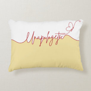 Cojín Decorativo Declaración Femenina Audaz e Inquebrantable