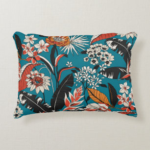 Cojín Decorativo Deco floral artístico: patrón de infiltración sin