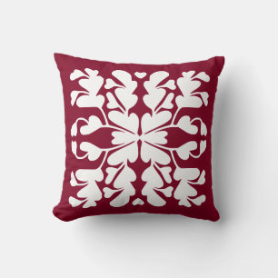 Cojín Decorativo Deco rojo de Borgoña