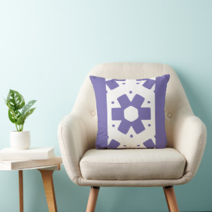 Cojín Decorativo Decor Flor Minimalista Morada