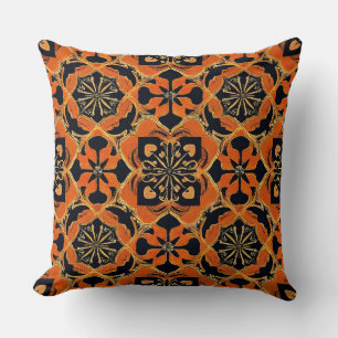 Cojín Decorativo Decoración acogedora vintage multicolor marrón ret