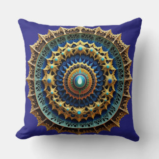 Cojín Decorativo Decoración Boho Mandala Ornamentada 2