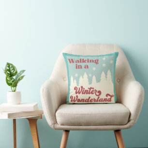 Cojín Decorativo Decoración casera retro vintage Winter Wonderland
