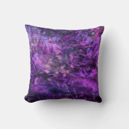 Cojín Decorativo Decoración Cósmica de Lavanda Oscura