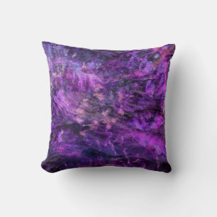 Cojín Decorativo Decoración Cósmica de Lavanda Oscura