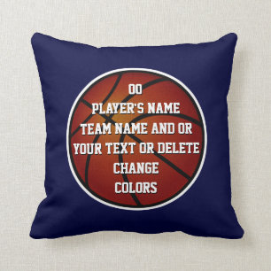 Cojín Decorativo Decoración de baloncesto personalizada para habita