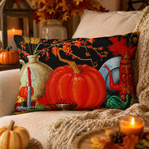 Decoración de calabaza de pintura antigua festiva 