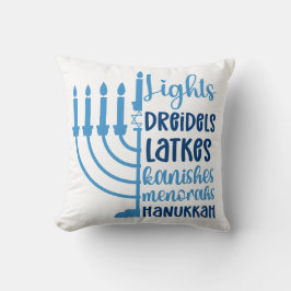 Cojín Decorativo Decoración de diseño festivo de Hanukkah