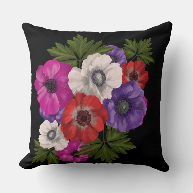 Cojín Decorativo decoración de flores (Anverso)