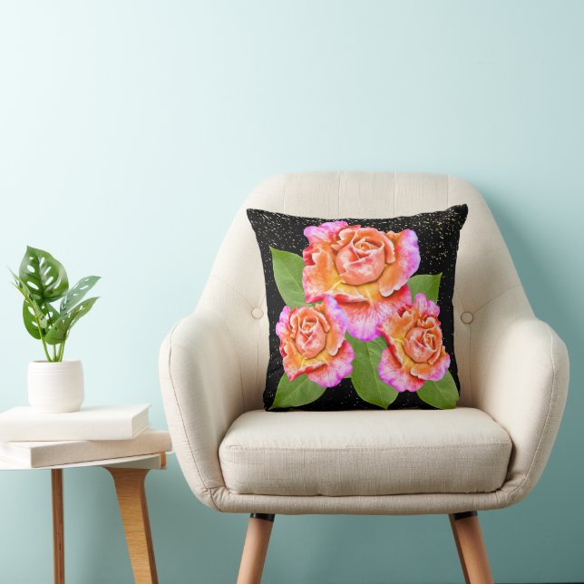 Cojín Decorativo decoración de flores (Silla)