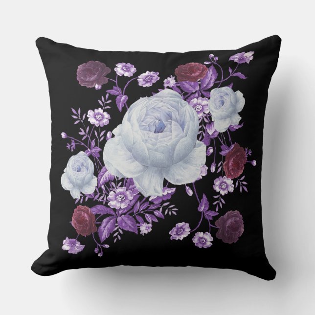 Cojín Decorativo decoración de flores (Anverso)