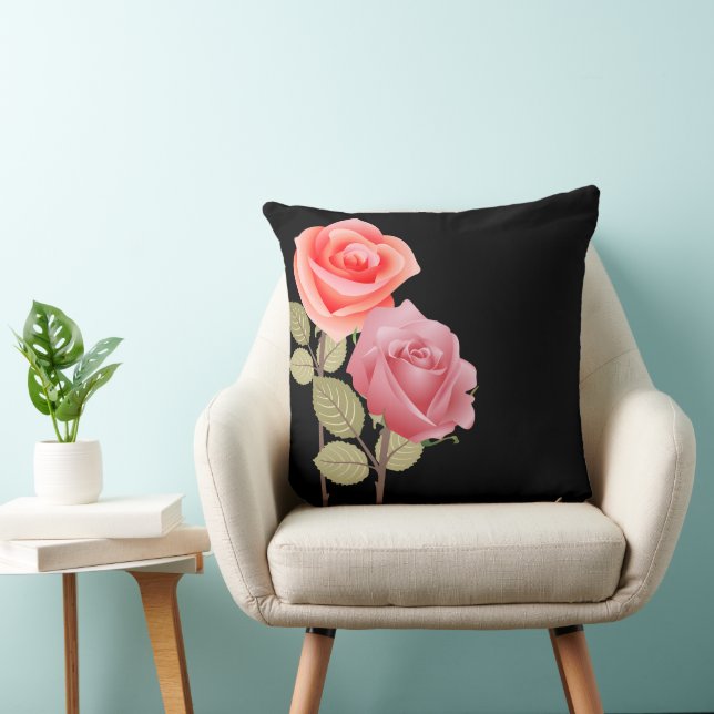Cojín Decorativo decoración de flores (Silla)