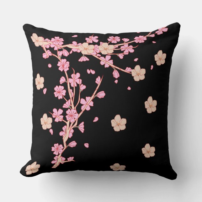 Cojín Decorativo decoración de flores (Anverso)