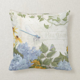 Cojín Decorativo Decoración de granja francesa Vintage Floral Drago