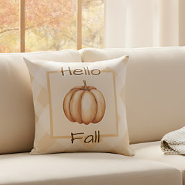 Cojín Decorativo Decoración de granja rústica de calabaza de otoño