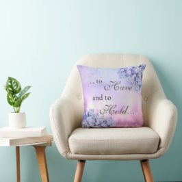 Cojín Decorativo Decoración de hogar encantadora Hidrangea Azul