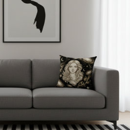 Cojín Decorativo Decoración de Hogar Galaxia Virgo Zodíaco Celeste