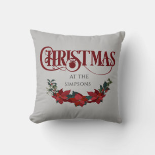 Cojín Decorativo Decoración de Hogar para Navidad y Fiestas Familia