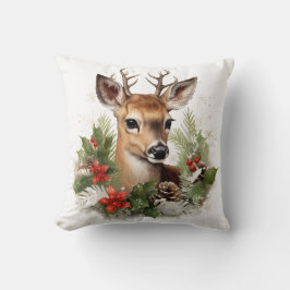 Cojín Decorativo Decoración de la casa de los ciervos de vacaciones