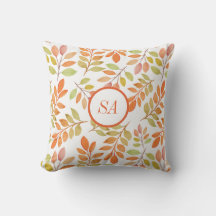 Decoración de otoño color rosa hojas de Naranja ro