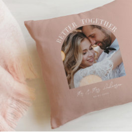 Cojín Decorativo Decoración de regalo de boda de fotografía chica T