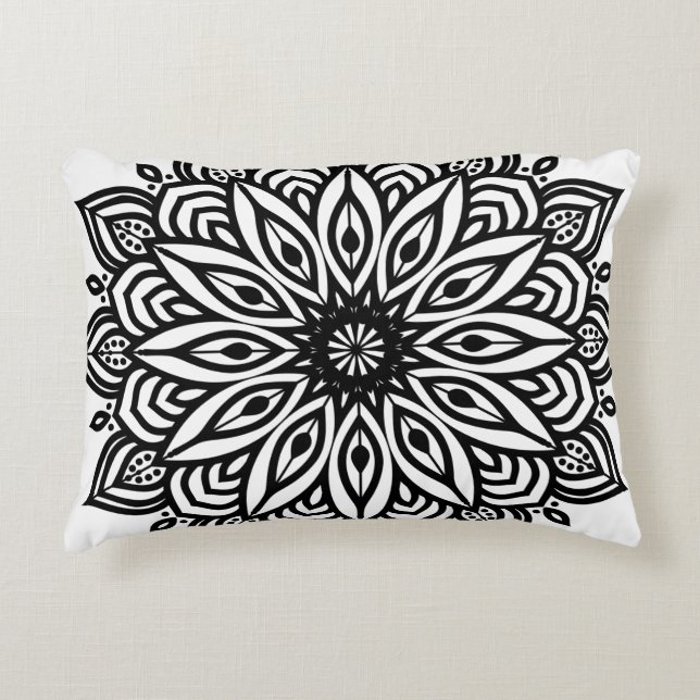 Cojín Decorativo Decoración de rosette mandala (Anverso)