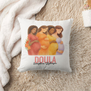 Cojín Decorativo Decoración de sala de parto con acuarela DOULA 