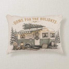 Cojín Decorativo Decoración de sofá para Navidad con caravana acoge
