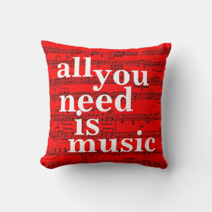 Cojín Decorativo decoración de temática musical