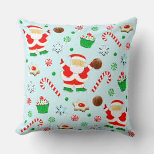 Cojín Decorativo Decoración de vacaciones de baloncesto