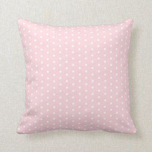 Cojín Decorativo Decoración decorativa de Punto de Polka Rosa Girly