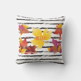 Cojín Decorativo Decoración del cepillo de las hojas de arce de la