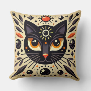 Cojín Decorativo Decoración del hogar con brillo celestial de gato