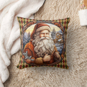 Cojín Decorativo Decoración del hogar de Navidades de Santa Cláusul