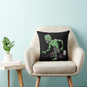 Cojín Decorativo Decoración fantasmagórica del zombi de Halloween