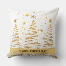 Decoración festiva metálica de oro y blanco