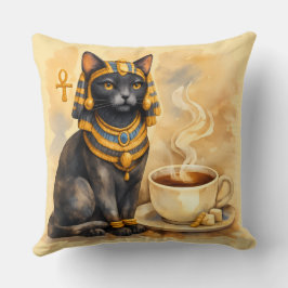 Cojín Decorativo Decoración inspirada en el gato egipcio antiguo Ba