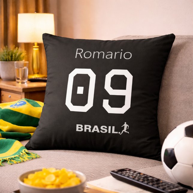 Cojín Decorativo Decoración Leyenda Selección Brasil Fan Home (Subido por el creador)