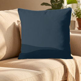Cojín Decorativo Decoración minimalista de acento costero azul mari
