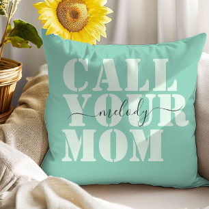 Cojín Decorativo decoración moderna de dormitorio en pastel menta