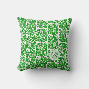 Cojín Decorativo Decoración Moderna Tropical Patrón Verde para el H
