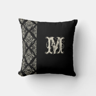 Cojín Decorativo Decoración Monogramada De Damasco Moderno
